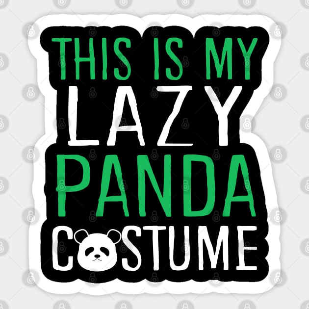 This Is My Lazy Panda Costume Sticker by KsuAnn